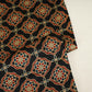 Black Floral Print Mashru Silk Fabric EEG-28312