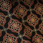 Black Floral Print Mashru Silk Fabric EEG-28312