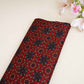 Red Ajrakh Print Mashru Silk Fabric EEG-28313