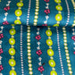 Blue Geometrical Print Modal Satin Fabric