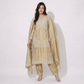 Golden mirror work Pure Tissue Suit Set Dupatta TF-31370