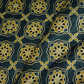 Teal Blue Floral Print Mashru Silk Fabric EEG-28315