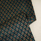 Teal Blue Floral Print Mashru Silk Fabric EEG-28316