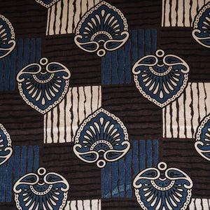Black Floral Print Mashru Silk Fabric EEG-28319 - TradeUNO