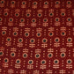 Red Floral Print Mashru Silk Fabric EEG-28321