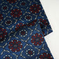 Teal Blue Ajrakh Print Mashru Silk Fabric EEG-28323