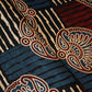 Black Floral Print Mashru Silk Fabric EEG-28324
