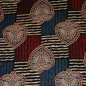 Black Floral Print Mashru Silk Fabric EEG-28324 - TradeUNO