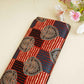 Red Floral Print Mashru Silk Fabric EEG-28325