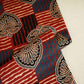 Red Floral Print Mashru Silk Fabric EEG-28325