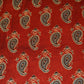 Red Floral Print Mashru Silk Fabric EEG-28326