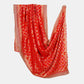 Red Bandhani Jacquard 60*60 Georgette Dupatta TF-32693