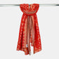 Red Bandhani Jacquard 60*60 Georgette Dupatta TF-32693