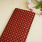 Red Floral Print Mashru Silk Fabric EEG-28328