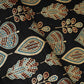 Black Floral Print Mashru Silk Fabric EEG-28332