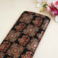 Black Ajrakh Print Mashru Silk Fabric EEG-28334