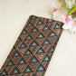 Black Geometrical Print Mashru Silk Fabric EEG-28341