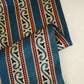 Teal Blue Ajrakh Print Mashru Silk Fabric EEG-28342