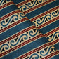 Teal Blue Ajrakh Print Mashru Silk Fabric EEG-28342