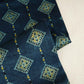 Teal Blue Floral Print Mashru Silk Fabric EEG-28347