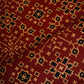 Red Ajrakh Print Mashru Silk Fabric EEG-28354
