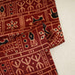Red Ajrakh Print Mashru Silk Fabric EEG-28359