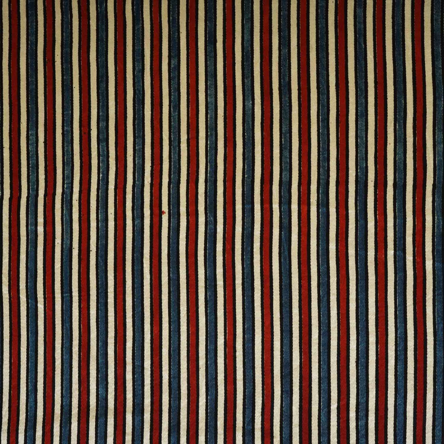 Cream With Multicolour Strips Mashru Silk Fabric EEG-28361