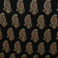 Black Floral Print Mashru Silk Fabric EEG-28362