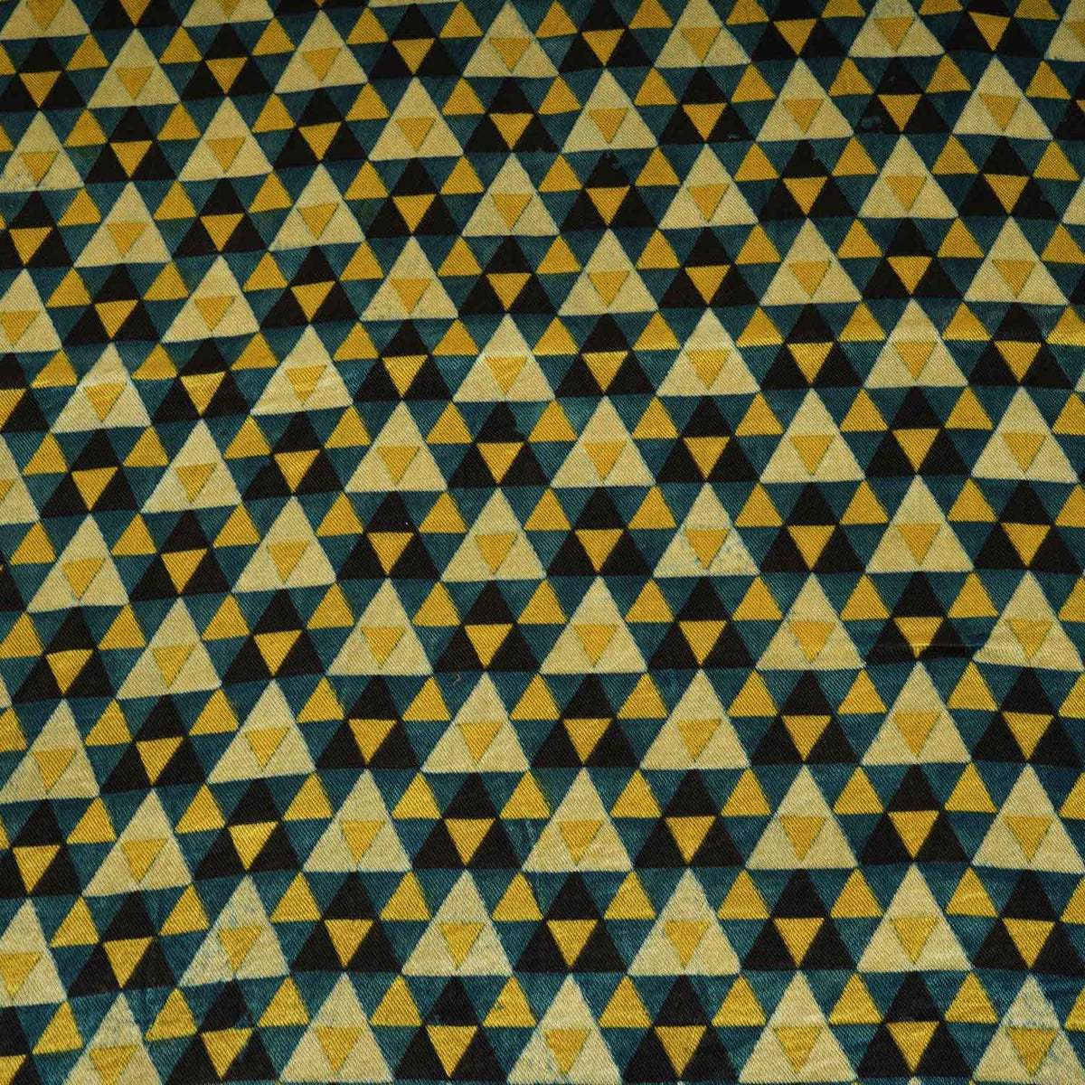 Beige Geometrical Print Mashru Silk Fabric EEG-28363 - TradeUNO