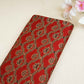Red Floral Print Mashru Silk Fabric EEG-28368