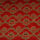 Red Floral Print Mashru Silk Fabric EEG-28368