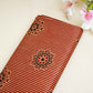 Red Floral Print Mashru Silk Fabric EEG-28370