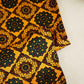 Yellow Ajrakh Print Mashru Silk Fabric EEG-28371