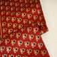 Red Ajrakh Print Mashru Silk Fabric EEG-28373
