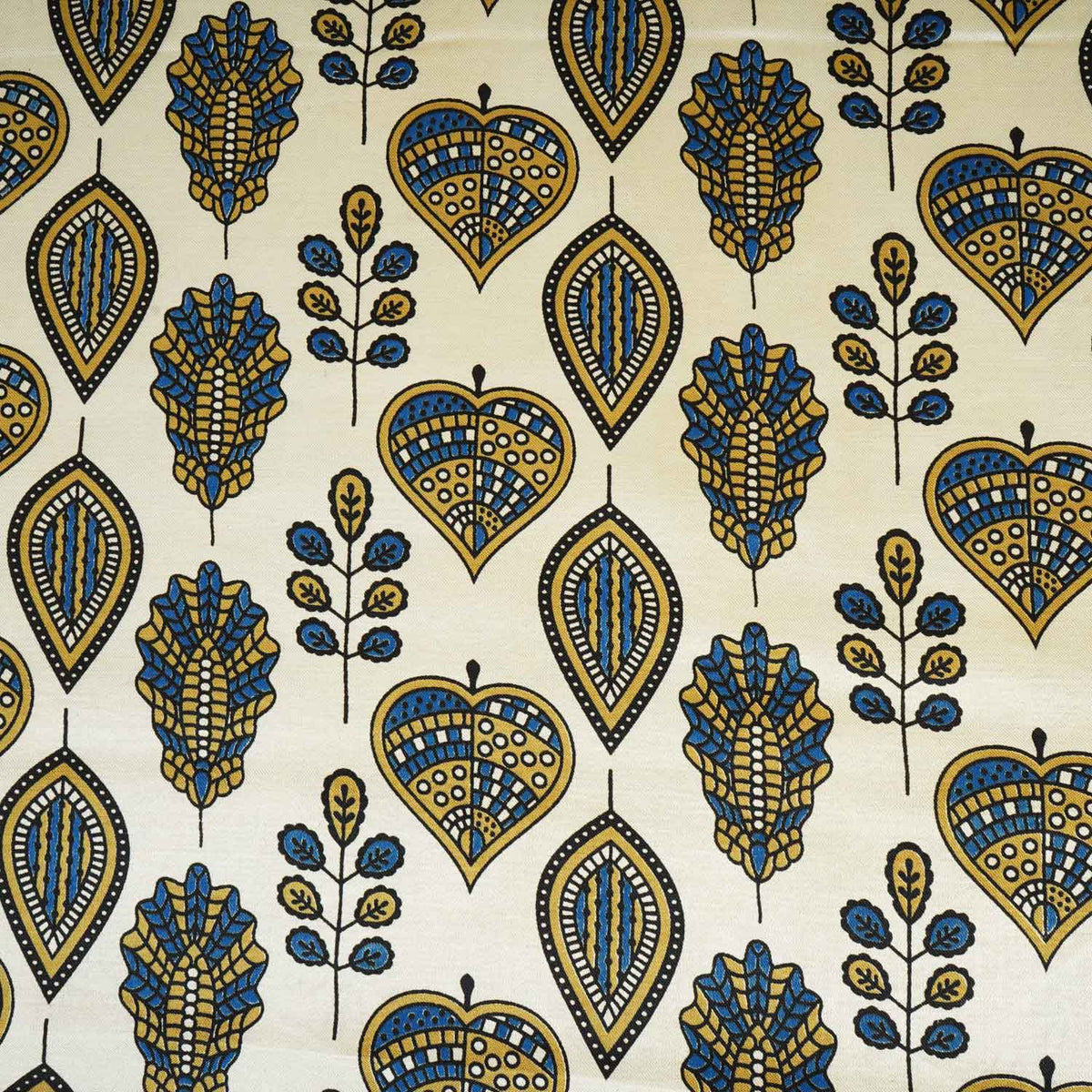 Cream Floral Print Mashru Silk Fabric EEG-28375 - TradeUNO