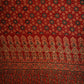 Red Ajrakh Print Mashru Silk Fabric EEG-28380