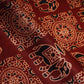 Red Ajrakh Print Mashru Silk Fabric EEG-28381