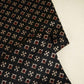 Black Floral Print Mashru Silk Fabric EEG-28383
