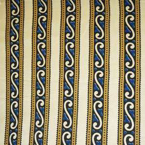 Cream Ajrakh Print Mashru Silk Fabric EEG-28387 - TradeUNO