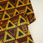 Yellow Geometrical Print Mashru Silk Fabric EEG-28388