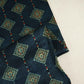 Teal Blue Floral Print Mashru Silk Fabric EEG-28389 - TradeUNO