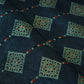Teal Blue Floral Print Mashru Silk Fabric EEG-28389 - TradeUNO