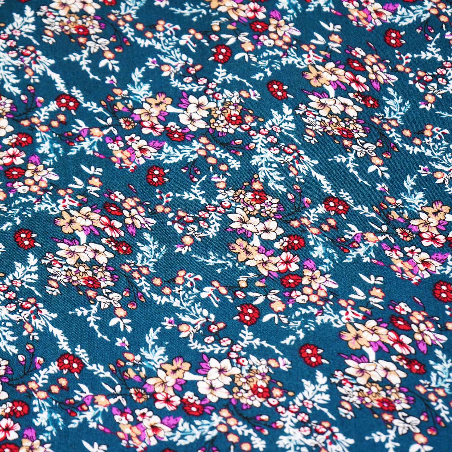 Multicolor Floral Print Rayon fabric TU-4014 - TradeUNO