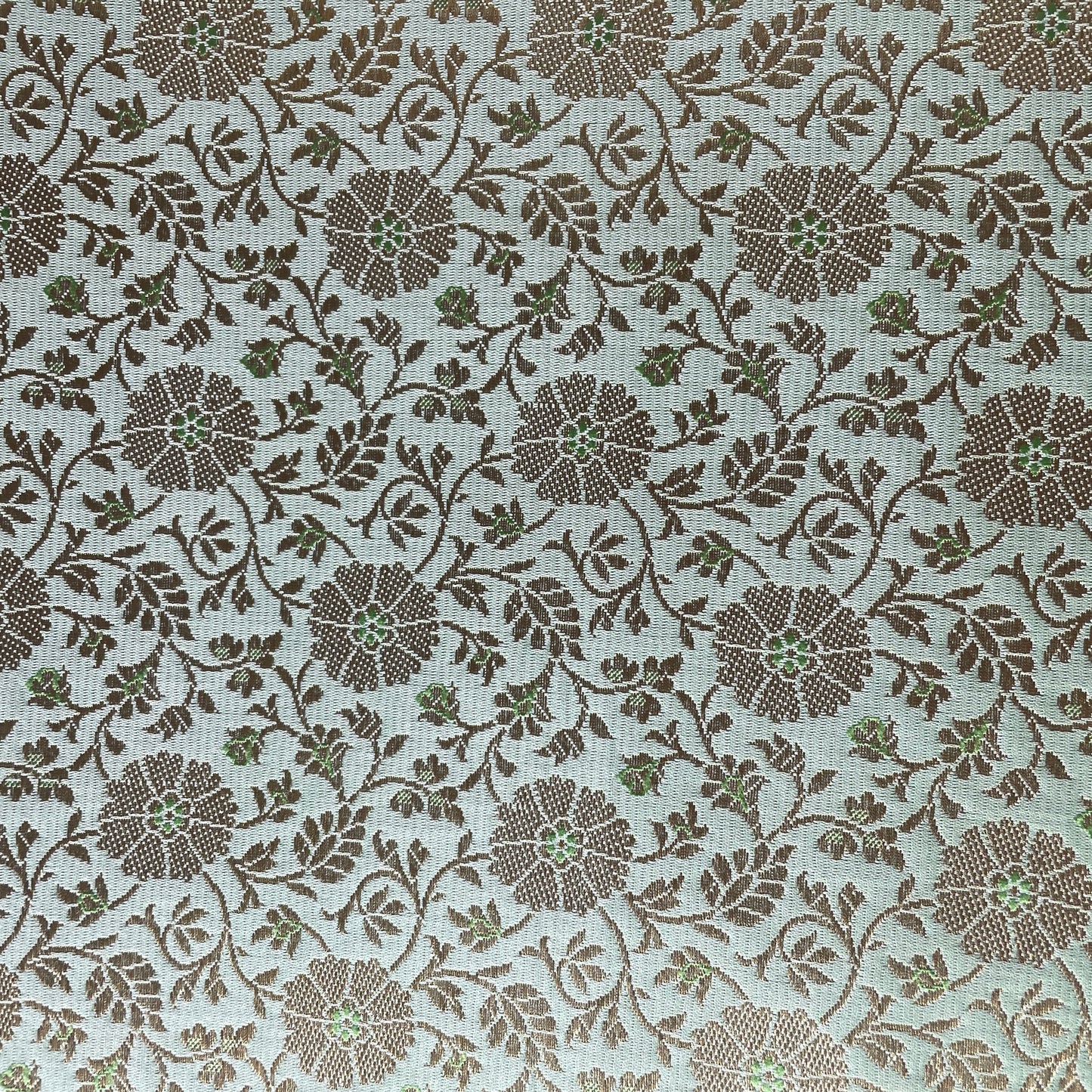 Mint Green Banarasi Brocade Fabric