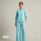 Sky Blue Floral Embroidery Cotton Schiffli PGF-16671 - TradeUNO