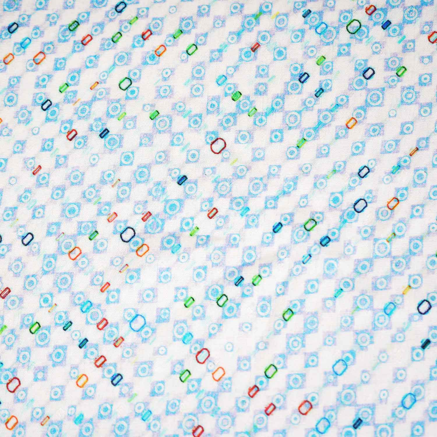 Multicolor Abstract Print Viscose Rayon fabric TU-4425 - TradeUNO