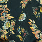 Black Floral Printed Viscose Fabric TU 4440