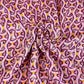 Pink & Black Abstract Print Viscose Rayon fabric TU-4566
