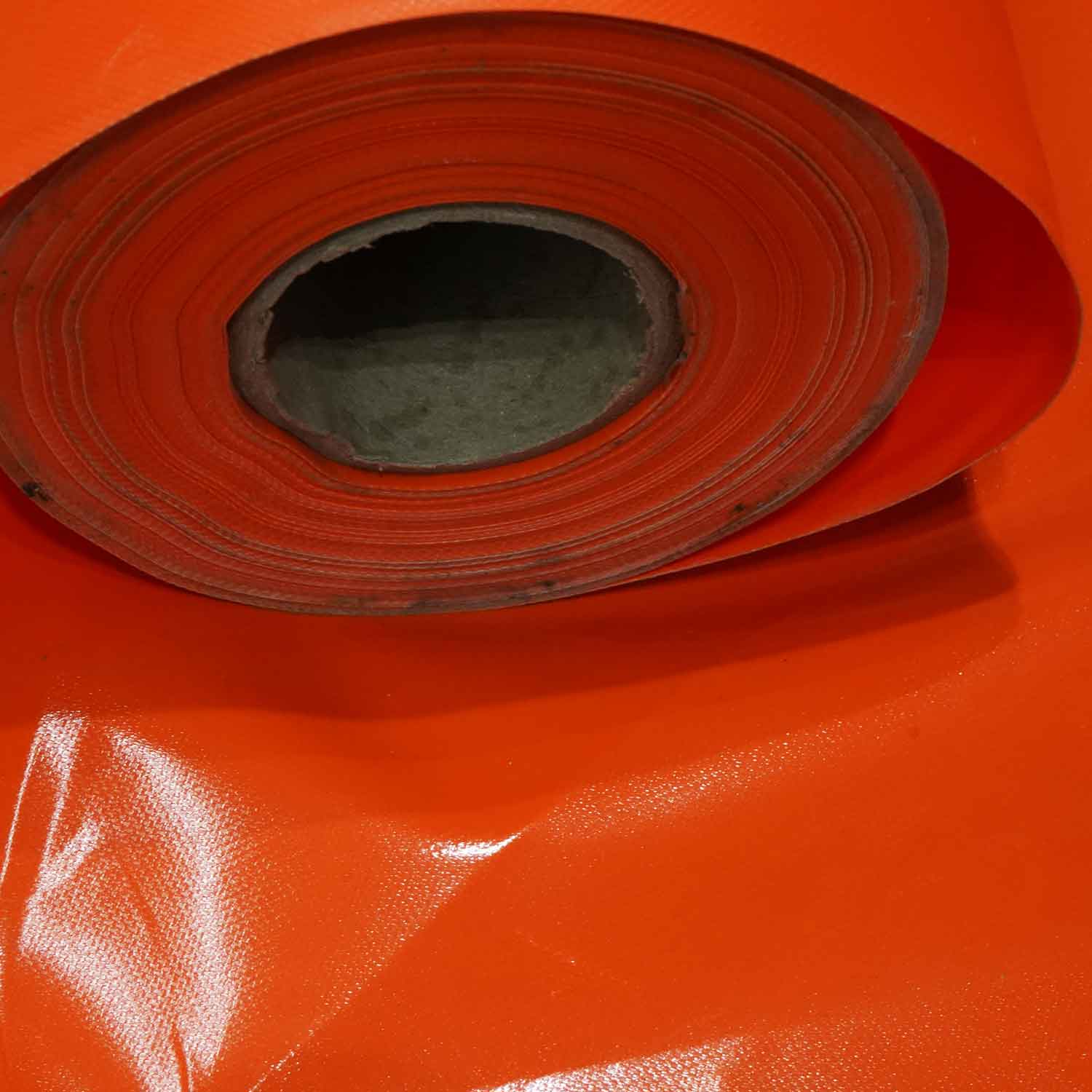 600 GSM Double Side Coated PVC Fabric ORANGE - TradeUNO