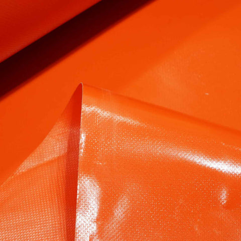 600 GSM Double Side Coated PVC Fabric ORANGE